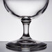 A close up of a Libbey Bristol Valley wine goblet on a table.