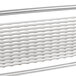 A metal rack with rows of Vollrath 7/32" scalloped blades.