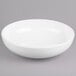 A white GET Diamond White melamine bowl on a gray surface.