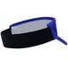 A royal blue and black Headsweats visor with a white band.