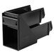 Vollrath 4841-06 Traex® Black Self-Serve Condiment Bin Stand Set with 2-Tier Stand and 11 1/4" Condiment Bins Main Thumbnail 4