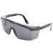 Scratch Resistant Safety Glasses / Eye Protection - Black with Gray Lens Main Thumbnail 4