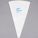 A white plastic bag with blue writing that says "Ateco 12" Polyurethane Coated Reusable Pastry Bag"