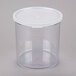 Cambro CCP27152 2.7 Qt. Clear Round Crock with Lid Main Thumbnail 2