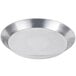 An American Metalcraft heavy weight aluminum pizza cutter pan with a white surface.
