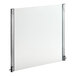 The inner door glass for a Moffat convection oven with metal corners.