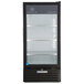 Beverage-Air LV10HC-1-B LumaVue 24" Black Refrigerated Glass Door Merchandiser with LED Lighting Main Thumbnail 4