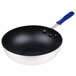 11" Aluminum Non-Stick Stir Fry Pan with Blue Silicone Handle Main Thumbnail 2