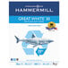 Hammermill 86700 8 1/2" x 11" White Case of 20# Recycled Copy Paper - 5000 Sheets Main Thumbnail 1