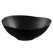A black Libbey Driftstone bowl with a white background.
