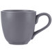 A grey Libbey Driftstone mug with a handle.