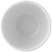 A white Libbey porcelain bouillon bowl with speckled specks.