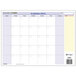 A white At-A-Glance wall planner with yellow tabs.