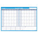 At-A-Glance PM33328 48" x 32" White/Blue 30 / 60 Day Undated Horizontal Erasable Wall Planner Main Thumbnail 3