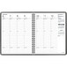 At-A-Glance 7086505 6 7/8" x 8 3/4" Black January 2023 - January 2024 Hourly Appointment Book Main Thumbnail 2