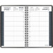 At-A-Glance 7080005 4 7/8" x 8" Black January 2023 - December 2023 Daily Appointment Book with 15-Minute Time Slots Main Thumbnail 2