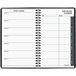 At-A-Glance 7080005 4 7/8" x 8" Black January 2023 - December 2023 Daily Appointment Book with 15-Minute Time Slots Main Thumbnail 3