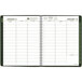 At-A-Glance 70950G60 8 1/4" x 10 7/8" Green January 2023 - December 2023 Classic Weekly / Monthly Appointment Book Main Thumbnail 3
