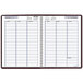 At-A-Glance G52014 DayMinder 8" x 11" Burgundy January 2023 - December 2023 Weekly Appointment Book Main Thumbnail 2