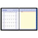 An open At-A-Glance spiral bound calendar page with blue and black text on white paper.