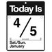 At-A-Glance K400 9 3/8" x 12" "Today Is" Daily January 2023 - December 2023 Wall Calendar Main Thumbnail 2
