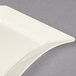Fineline Wavetrends 1405-BO 5 1/2" x 7 1/2" Bone / Ivory Plastic Dessert Plate - 120/Case Main Thumbnail 4