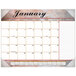 At-A-Glance 89702 22" x 17" Marble Burgundy Monthly January 2023 - December 2023 Desk Pad Calendar Main Thumbnail 1
