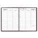 At-A-Glance 7095050 8 1/4" x 10 7/8" Winestone January 2023 - January 2024 Weekly Appointment Book Main Thumbnail 2
