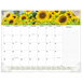 At-A-Glance 89805 22" x 17" Floral Panoramic Monthly January 2022 - December 2022 Desk Pad Calendar Main Thumbnail 1