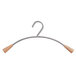 Alba PMCIN6 Gray/Mahogany Metal and Wood Coat Hanger - 6/Set Main Thumbnail 1