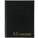 Adams ARB8012M 7" x 9 1/4" Black Twelve Column 80-Page Account Book Main Thumbnail 2