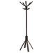 Alba PMCAFE 21 5/8" x 69 3/8" Espresso Brown Cafe Wood Coat Stand Main Thumbnail 1