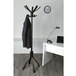 Alba PMCAFE 21 5/8" x 69 3/8" Espresso Brown Cafe Wood Coat Stand Main Thumbnail 3
