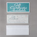 An Adams 2-part carbonless gift certificate and envelope.