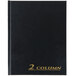 Adams ARB8002M 7" x 9 1/4" Black Two Column 80-Page Account Book Main Thumbnail 2