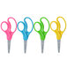 A group of Westcott kids scissors with colorful handles.