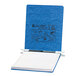 Acco 54112 9 1/2" x 11" Top Bound Hanging Data Post Binder - 6" Capacity with 2 Fasteners, Light Blue Main Thumbnail 1