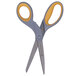 Westcott 13529 8" Titanium Bonded Pointed Tip Scissors with Gray / Yellow Straight Handle Main Thumbnail 2