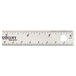 Westcott 10414 6" Stainless Steel Ruler with Cork Back and Hanging Hole - 1/16" Standard Scale Main Thumbnail 3
