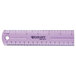 Westcott 12975 12" Jewel Colored Plastic Ruler - 1/16" Standard Scale Main Thumbnail 3