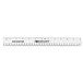 Westcott 13862 12" Shatterproof Plastic Ruler with Hanging Hole - 1/16" Standard Scale Main Thumbnail 1
