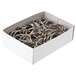 A white box of silver Acco 1" metal book rings.