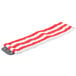 A red and white striped Unger SmartColor MicroMop pad.
