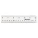 Westcott 10562 12" Clear Acrylic Ruler with Hanging Hole - 1/16" Standard Scale Main Thumbnail 3