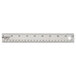 Westcott 10417 18" Stainless Steel Ruler with Cork Back and Hanging Hole - 1/16" Standard Scale Main Thumbnail 2