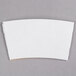 A white customizable coffee cup sleeve on a white background.
