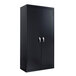 Alera ALECM7218BK 36" x 18" x 72" Black 2-Door Steel Storage Cabinet with Four Shelves Main Thumbnail 1