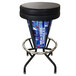 A Holland Bar Stool New York Rangers LED bar stool with a black seat.