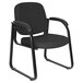 Alera ALERL43C11 Reception Black Fabric Arm Chair Main Thumbnail 1