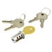 Alera ALEKC501111 Key-Alike Chrome Metal Pedestal File Lock Core Set Main Thumbnail 1